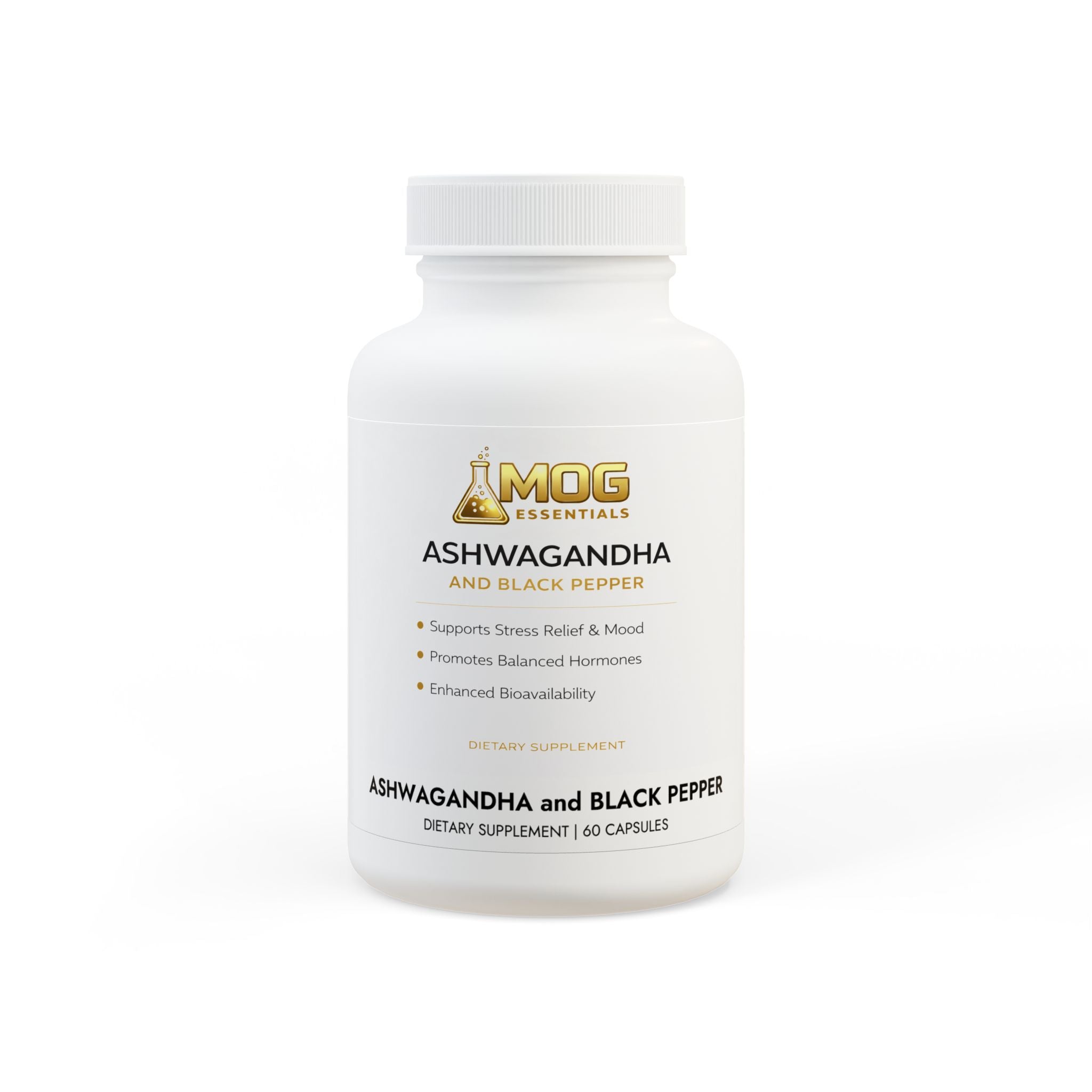 Ashwagandha and Black Pepper Supplement (60 capsules)